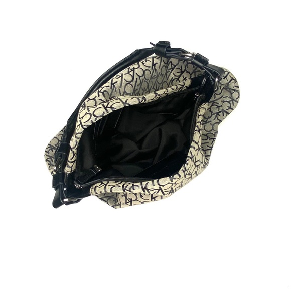 calvin klein monogram jacquard logo shoulder purse - Picture 2 of 4